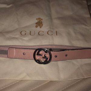 Gucci pink belt